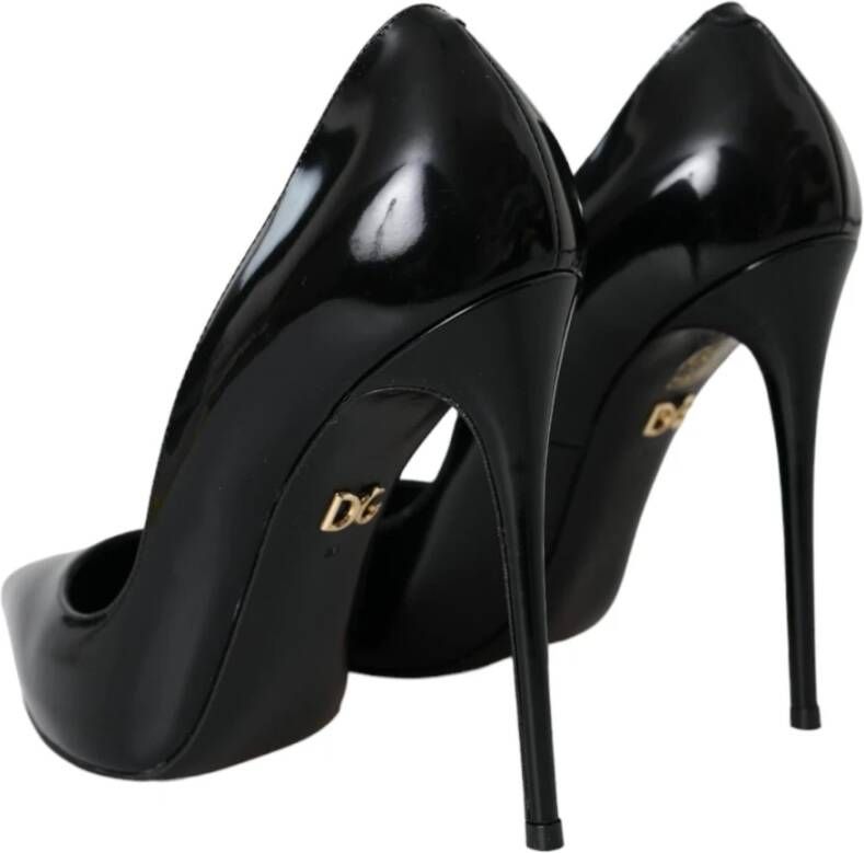 Dolce & Gabbana Zwarte Lakleren Hoge Hakken Pumps Black Dames