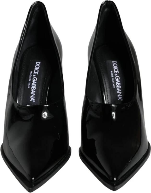 Dolce & Gabbana Zwarte Lakleren Hoge Hakken Pumps Black Dames