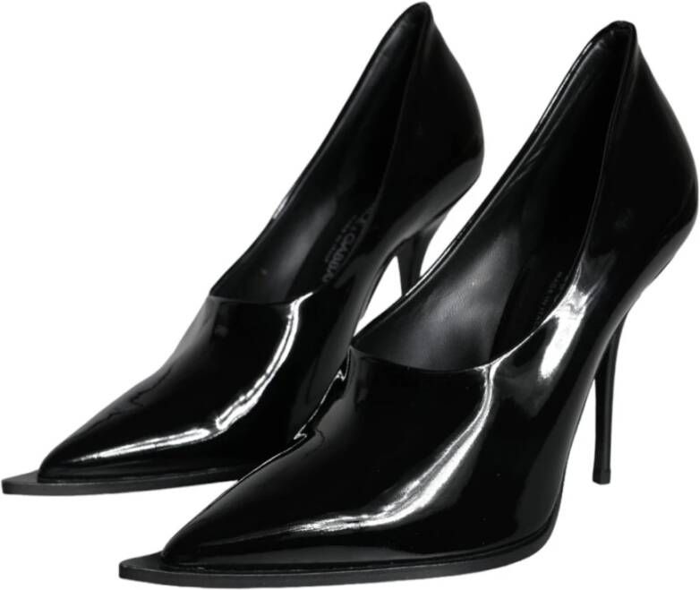 Dolce & Gabbana Zwarte Lakleren Hoge Hakken Pumps Black Dames