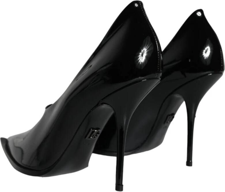 Dolce & Gabbana Zwarte Lakleren Hoge Hakken Pumps Black Dames