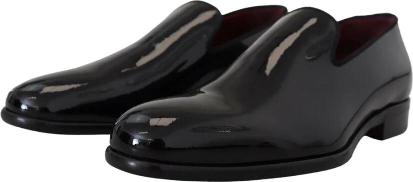 Dolce & Gabbana Zwarte lakleren loafers Black Dames