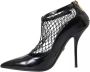 Dolce & Gabbana Zwarte Lakleren Mesh Hakken Pumps Black Dames - Thumbnail 2