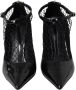 Dolce & Gabbana Zwarte Lakleren Mesh Hakken Pumps Black Dames - Thumbnail 6