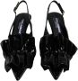 Dolce & Gabbana Zwarte Lakleren Slingback Hakken Black Dames - Thumbnail 2