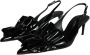 Dolce & Gabbana Zwarte Lakleren Slingback Hakken Black Dames - Thumbnail 3