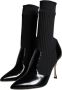 Dolce & Gabbana Zwarte Lakleren Stiletto Booties Black Dames - Thumbnail 3