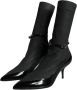 Dolce & Gabbana Zwarte Lakleren Stiletto Enkellaarsjes Black Dames - Thumbnail 3