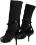 Dolce & Gabbana Zwarte Lakleren Stiletto Enkellaarsjes Black Dames - Thumbnail 4