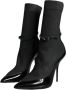 Dolce & Gabbana Zwarte Lakleren Stiletto Enkellaarzen Black Dames - Thumbnail 3