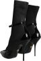 Dolce & Gabbana Zwarte Lakleren Stiletto Enkellaarzen Black Dames - Thumbnail 4