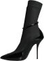 Dolce & Gabbana Zwarte Lakleren Stiletto Enkellaarzen Black Dames - Thumbnail 5