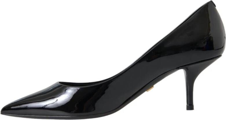 Dolce & Gabbana Zwarte Lakleren Stiletto Pumps Black Dames