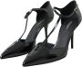 Dolce & Gabbana Zwarte Lakleren T-Strap Hakpompen Black Dames - Thumbnail 3