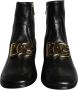 Dolce & Gabbana Zwarte Lamsskin Herenlaarzen Black Heren - Thumbnail 2