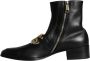 Dolce & Gabbana Zwarte Lamsskin Herenlaarzen Black Heren - Thumbnail 5