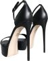 Dolce & Gabbana Zwarte leren band sandalen Black Dames - Thumbnail 4