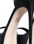 Dolce & Gabbana Zwarte leren band sandalen Black Dames - Thumbnail 7