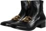 Dolce & Gabbana Zwarte leren biker enkellaarzen Black Heren - Thumbnail 4