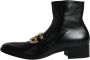 Dolce & Gabbana Zwarte leren biker enkellaarzen Black Heren - Thumbnail 6