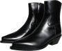 Dolce & Gabbana Zwarte Leren Booties Schoenen Black Dames - Thumbnail 3