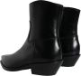 Dolce & Gabbana Zwarte Leren Booties Schoenen Black Dames - Thumbnail 4