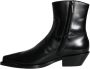 Dolce & Gabbana Zwarte Leren Booties Schoenen Black Dames - Thumbnail 5