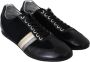 Dolce & Gabbana Zwart logo lederen casual heren sneakers Zwart Heren - Thumbnail 3