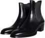 Dolce & Gabbana Zwarte Leren Chelsea Laarzen Heren Schoenen Black Heren - Thumbnail 3