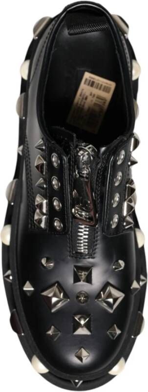 Dolce & Gabbana Zwarte leren Derby-formele schoenen Black Dames