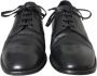 Dolce & Gabbana Zwarte Leren Derby Jurk Schoenen Black Heren - Thumbnail 2