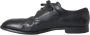 Dolce & Gabbana Zwarte Leren Derby Jurk Schoenen Black Heren - Thumbnail 5