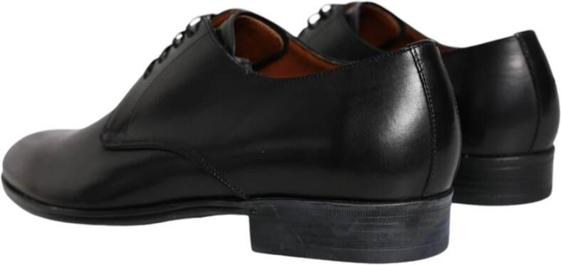 Dolce & Gabbana Zwarte leren Derby jurkschoenen Black Heren