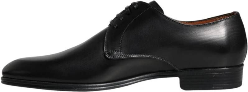 Dolce & Gabbana Zwarte leren Derby jurkschoenen Black Heren