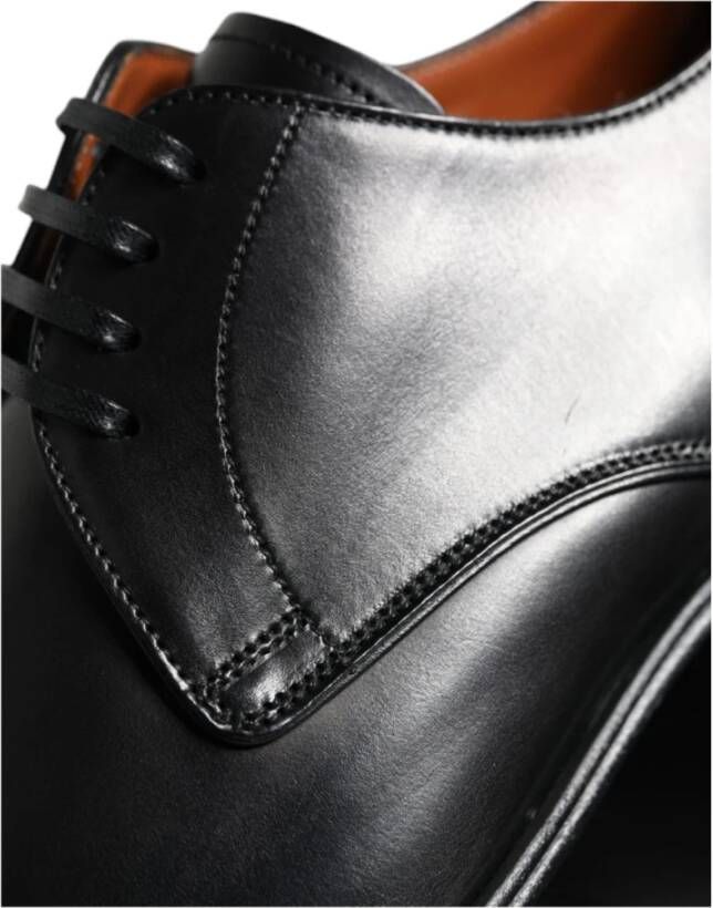 Dolce & Gabbana Zwarte leren Derby jurkschoenen Black Heren