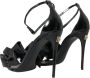 Dolce & Gabbana Zwarte leren enkelband hak sandalen Black Dames - Thumbnail 4