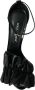 Dolce & Gabbana Zwarte leren enkelband hak sandalen Black Dames - Thumbnail 7