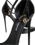 Dolce & Gabbana Zwarte leren enkelband sandalen Black Dames - Thumbnail 6