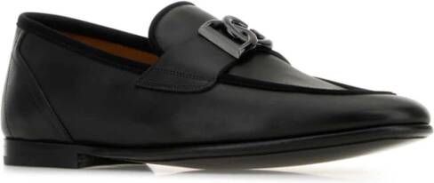 Dolce & Gabbana Zwarte leren Erice loafers Black Heren