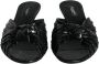 Dolce & Gabbana Zwarte leren hak sandalen schoenen Black Dames - Thumbnail 2