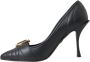 Dolce & Gabbana Zwarte Leren Hakken Pumps Black Dames - Thumbnail 5