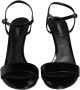 Dolce & Gabbana Zwarte Leren Hakken Sandalen Black Dames - Thumbnail 2