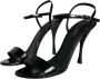 Dolce & Gabbana Zwarte Leren Hakken Sandalen Black Dames - Thumbnail 3