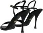 Dolce & Gabbana Zwarte Leren Hakken Sandalen Black Dames - Thumbnail 4