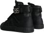 Dolce & Gabbana Zwarte Geperforeerde High Top Sneakers Black Heren - Thumbnail 4