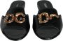 Dolce & Gabbana Zwarte leren instappers met logo Black Dames - Thumbnail 2