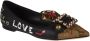 Dolce & Gabbana Zwarte leren kalfsleren pumps met logoprint Black Dames - Thumbnail 4