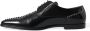 Dolce & Gabbana Zwarte Leren Kristal Formele Schoenen Black Heren - Thumbnail 7