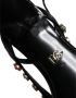 Dolce & Gabbana Zwarte leren kristallen slingback sandalen schoenen Black Dames - Thumbnail 7