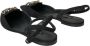 Dolce & Gabbana Zwarte leren kristallen slingback sandalen schoenen Black Dames - Thumbnail 4