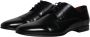 Dolce & Gabbana Zwarte Leren Lace-Up Derby Schoenen Black Heren - Thumbnail 4